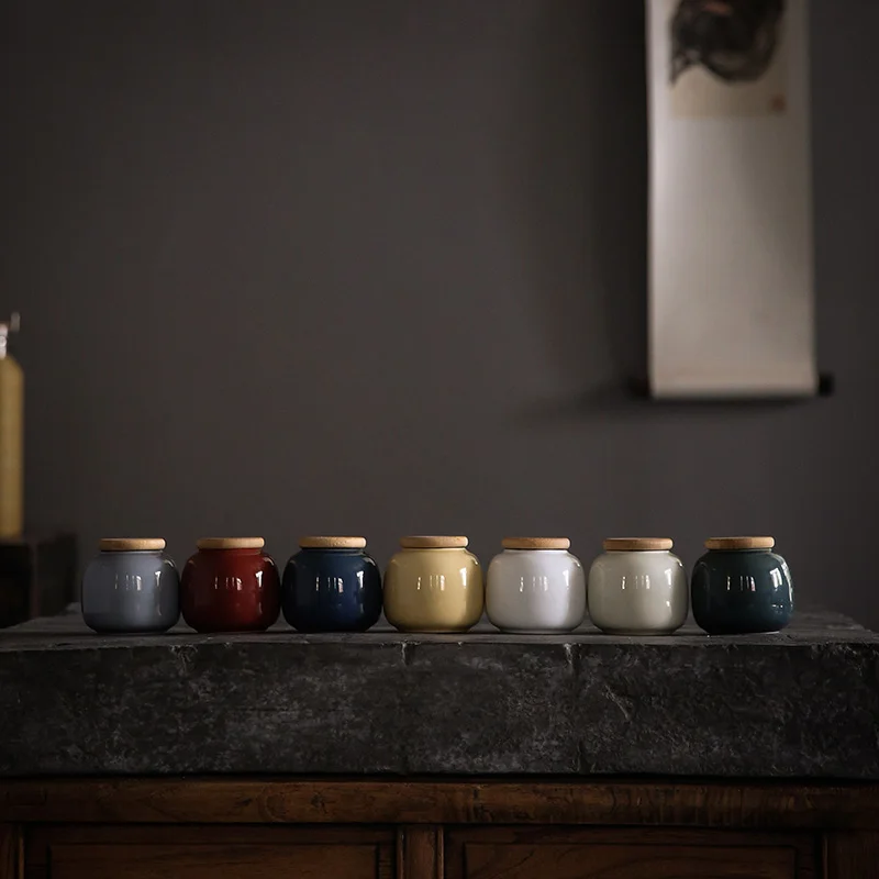 

Chinese Style Storage Bottles Creative Ceramic Tea Cute Seasoning Storage Jars Food Seal Saklama Kab Home Organization GTJ50