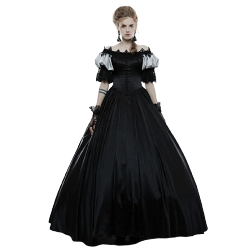 Женское длинное платье в стиле ретро-эпохи Возрождения волшебника одежда для