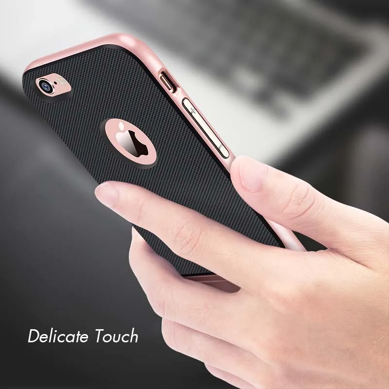 Чехол с полным покрытием 360 градусов для iPhone 6 6s 6plus 7 7plus 8 Plus 3D гибридные Чехлы из