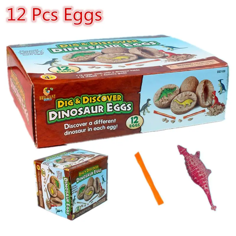 

Игрушка-яйцо динозавр Eggs12 Dino, Обучающие игрушки STEM для детей, подарок для вечеривечерние, сувениры для детей, приключения к вырыву тайны 12