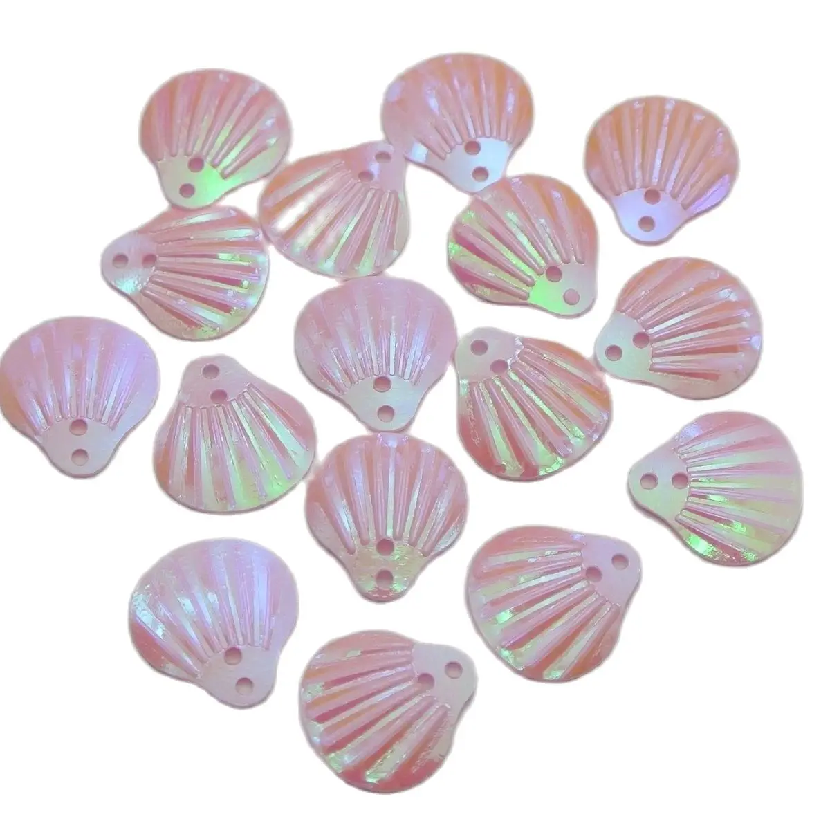 1000 Pink Shell loose sequins Paillettes Top Hole sewing Wedding craft | Дом и сад
