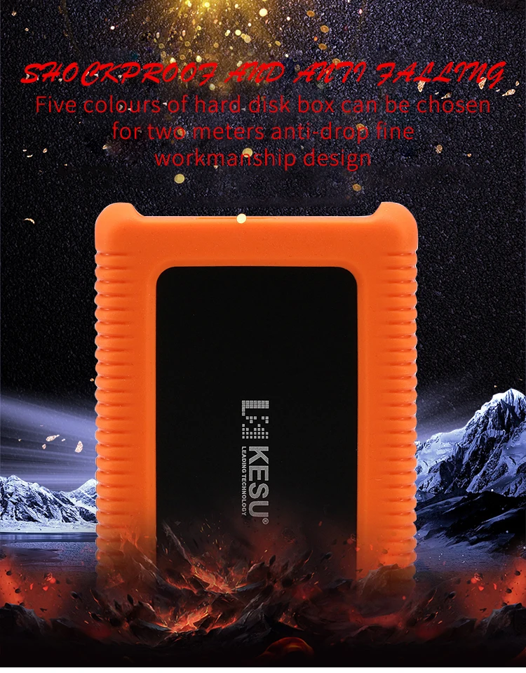 KESU 2,5 дюймов внешний жесткий диск 80GB для хранения USB3.0 HDD Портативный внешний HD Жесткий диск для ПК/MAC Настольный Ноутбук