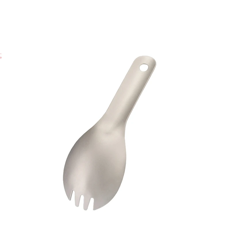 Набор столовых приборов Keith titanium Spork для кемпинга, для детей, для малышей, с короткой ручкой, Титановая Ложка, Для Путешествий, Походов, Ti5312, 13,6 г, с сумкой
