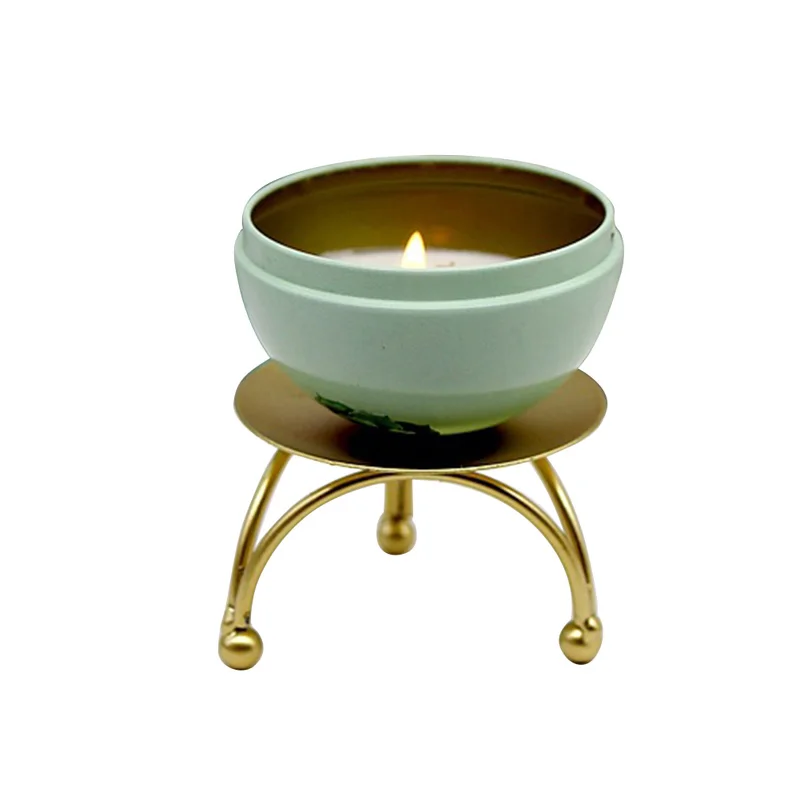 Геометрический подсвечник железный для украшения дома настольное