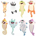 3D стерео Закладка в виде животного, 1 шт., мультяшная кукла, серия, зажим для книг, языческий знак, подарок для студентов, канцелярские принадлежности, школьная Закладка