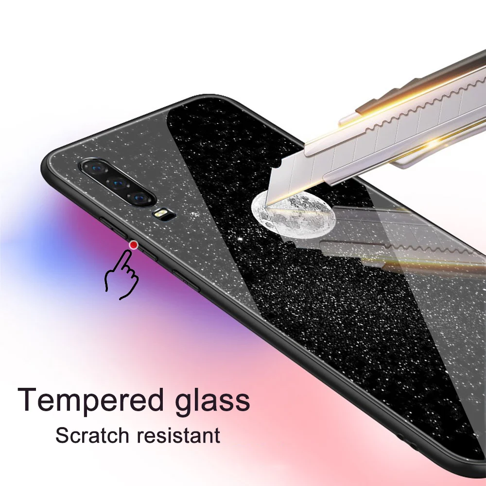 

Astronaut Case for Huawei P30 P20 P40 Lite Pro P Smart Plus 2019 Honor 30 20 10 Pro Mate 40 30 20 Lite Pro Glass Phone Cases