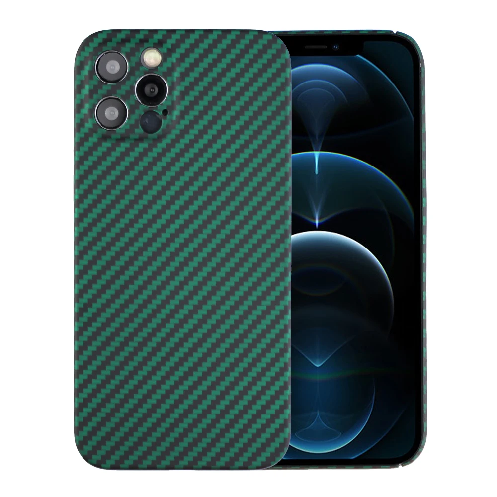 

Оригинальный чехол из углеродного волокна для iPhone 12 Pro Max 12 Mini 12Pro, Защита камеры, Ультратонкий чехол для телефона в деловом стиле