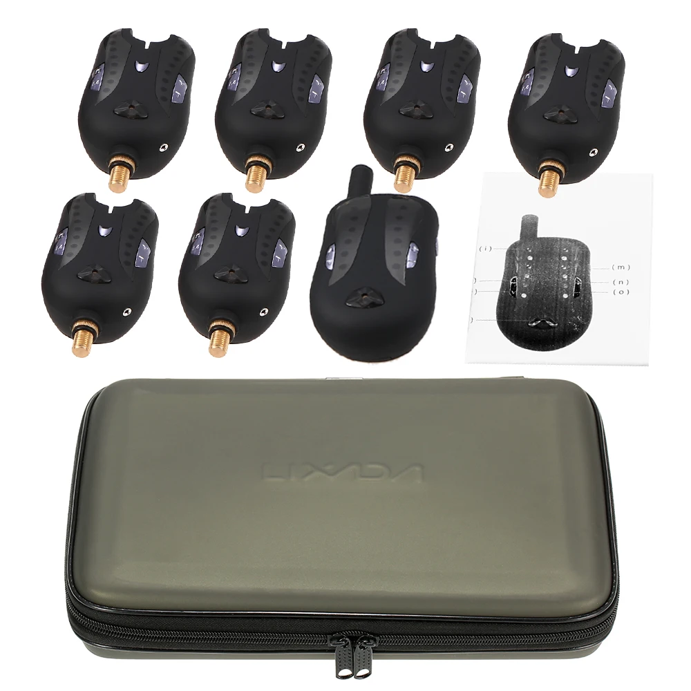 Lixada набор сигнализаций для ловли рыбы беспроводной цифровой рыболовный приемник