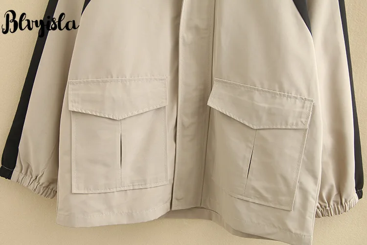 

4XL Plus size Trench Coat Blvyisla Women Fashion Zipper Up Pocket Hoodies Outwear Winter Fashion Show