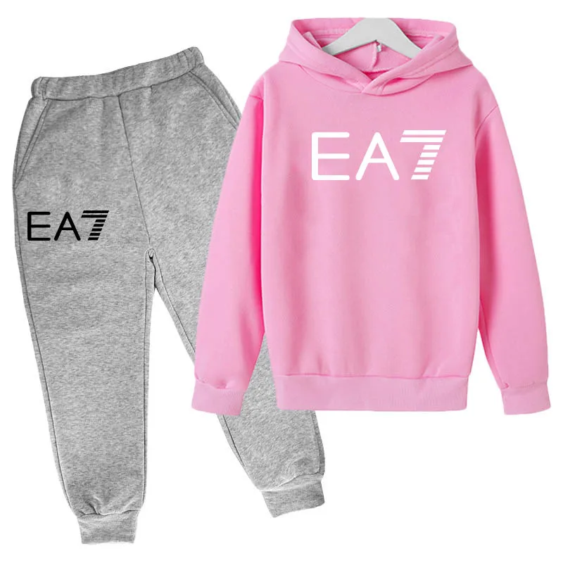 

Spring Autumn New Children's Printed Hot Selling Sweatshirt Hoodie Boys Girls Youth Outdoor Hoodie Pants Children's Set