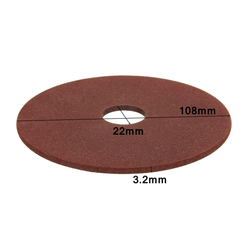 108mm Grinding Wheel Керамическая/Смола пила цепная электрическая шлифовальный диск замена полировального колеса для Точило для бензопилы шлифовальный станок 3/8& 404 цепные зубы - Наружный диаметр: 108mm Grinding Wheel