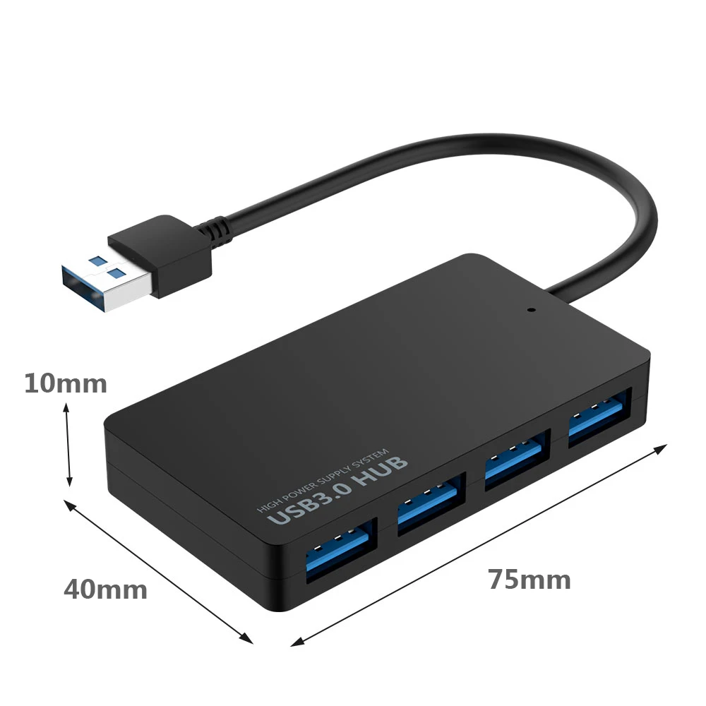 1 шт. Высокоскоростной USB 3 0 концентратор внешний 4 порта адаптер разветвитель