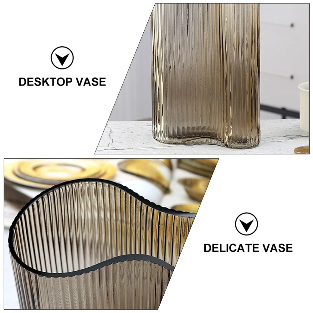 

1pc Elegant Simple Desktop Flower Vase Delicate Flower Vase for Home Ornament