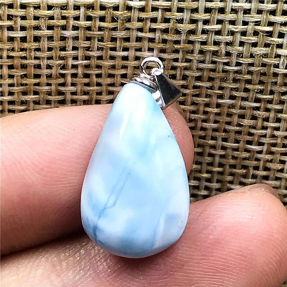 Подвеска Larimar из натурального голубого камня ювелирное украшение для женщин и