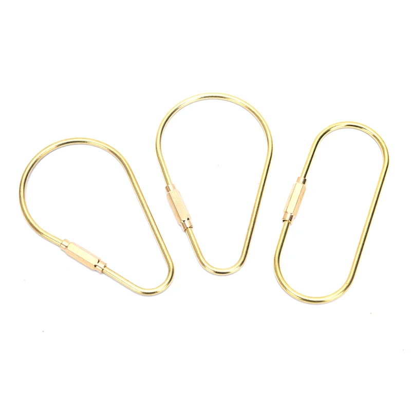 1 шт. латунный брелок для кемпинга карабин хранения ключей держатель открытый