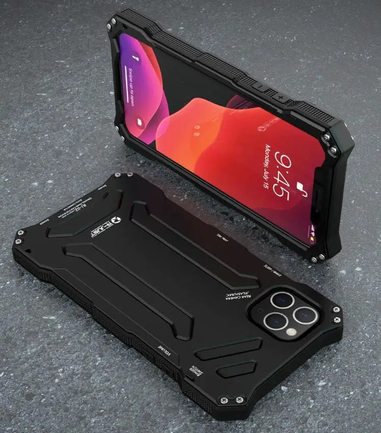 Black Водонепроницаемый ударопрочный грязеотталкивающий чехол Gundam для iPhone 11 Pro XS Max XR X 8 7 6 6S Plus 5 5S SE чехол для телефона - Цвет: Black