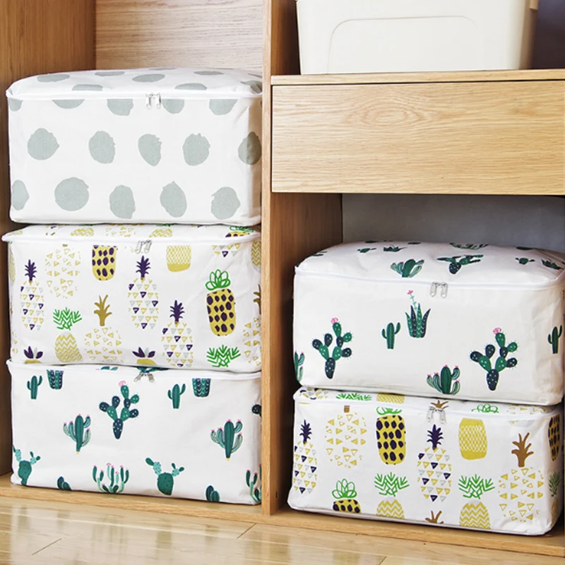 Большая емкость сумка для хранения s m две модели шкаф Органайзер пододеяльник