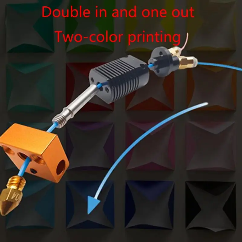 1 комплект 12V/24V 2In1 экструдер 0 4 мм Насадка Hotend для CR10 Эндер 3 3D-принтеры | Компьютеры