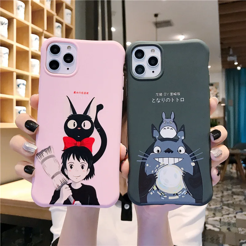 

Luxury Soft Silione Phone Cases For iPhone 11Pro Max 6 S 7 8 Plus X XS MAX XR Cute Solid Color cartoon pattern Back Cover Shell