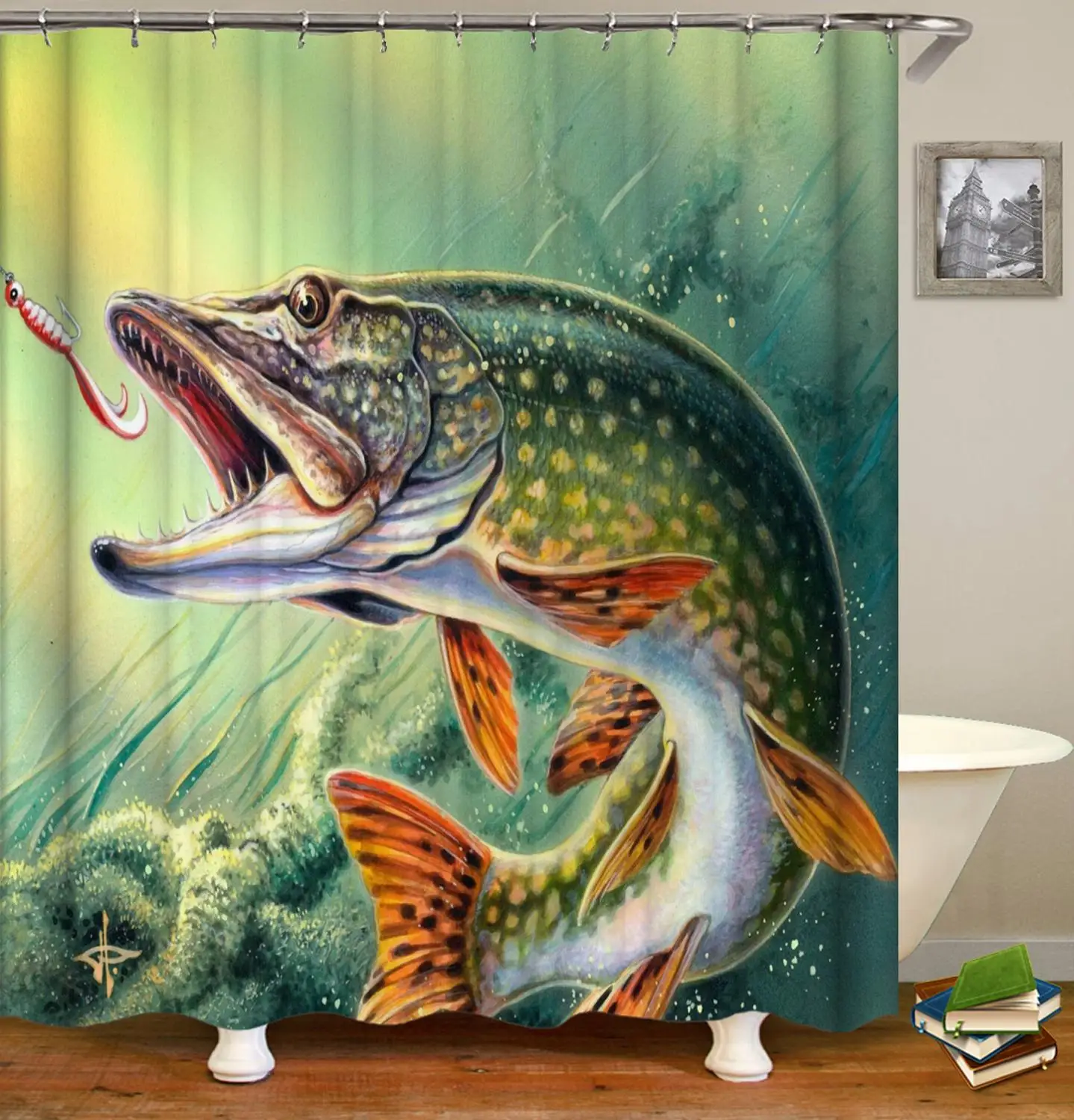 Animal Parrot Horse Frog Shower Curtain 3D Print Waterproof Polyester Blackout for Bathroom Home Decor 180x200cm | Дом и сад