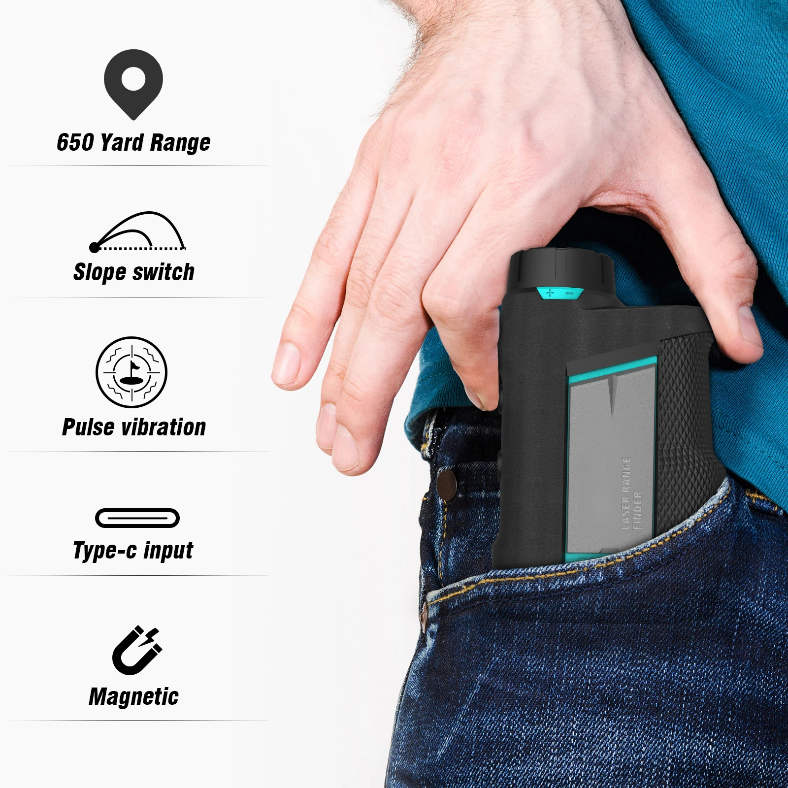 

Mileseey Distance Meter Golf 600M Laser Rangefinder Rechargeable With Slope For Golf Sport Hunting Golf Laser Distanc With Case