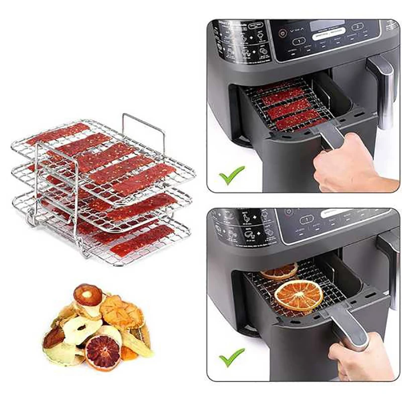 Air Fryer Rack For Ninja Multi-Layer Dehydrator Toast Accessorie |