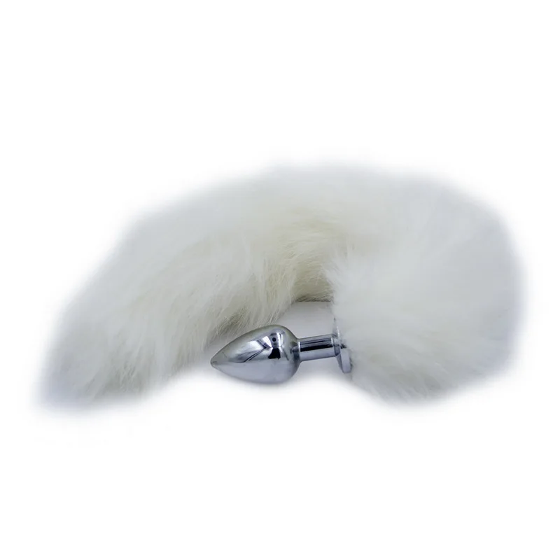Fox Tail Anal Plug In Adult Games Stainless steel Bead Butt Stimulator Sex Products Flirt Toys For Women | Красота и здоровье