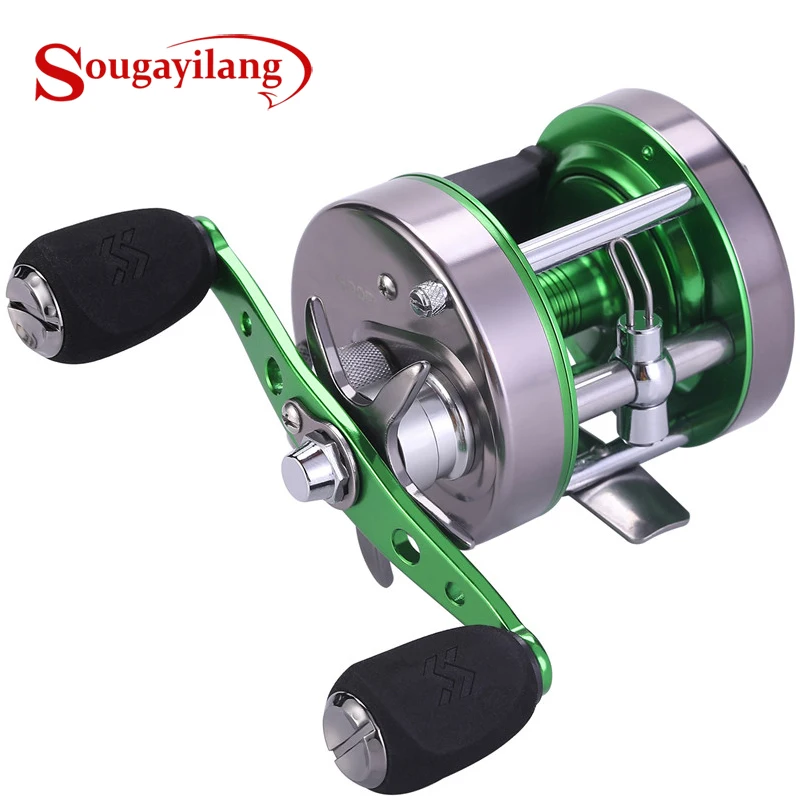 Sougayilang XLT400 600 Троллинговые рыболовные катушки 6 + 1BB 5 3: 1 металлический барабан