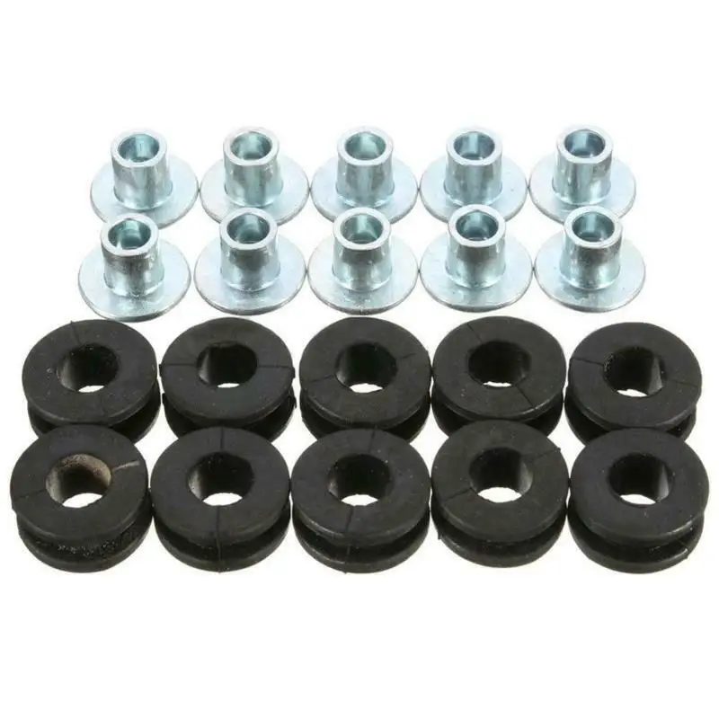 

10PCS/kit Rubber gasket Motorcycle For Honda/Suzuki/Kawasaki/Fairing Black Parts