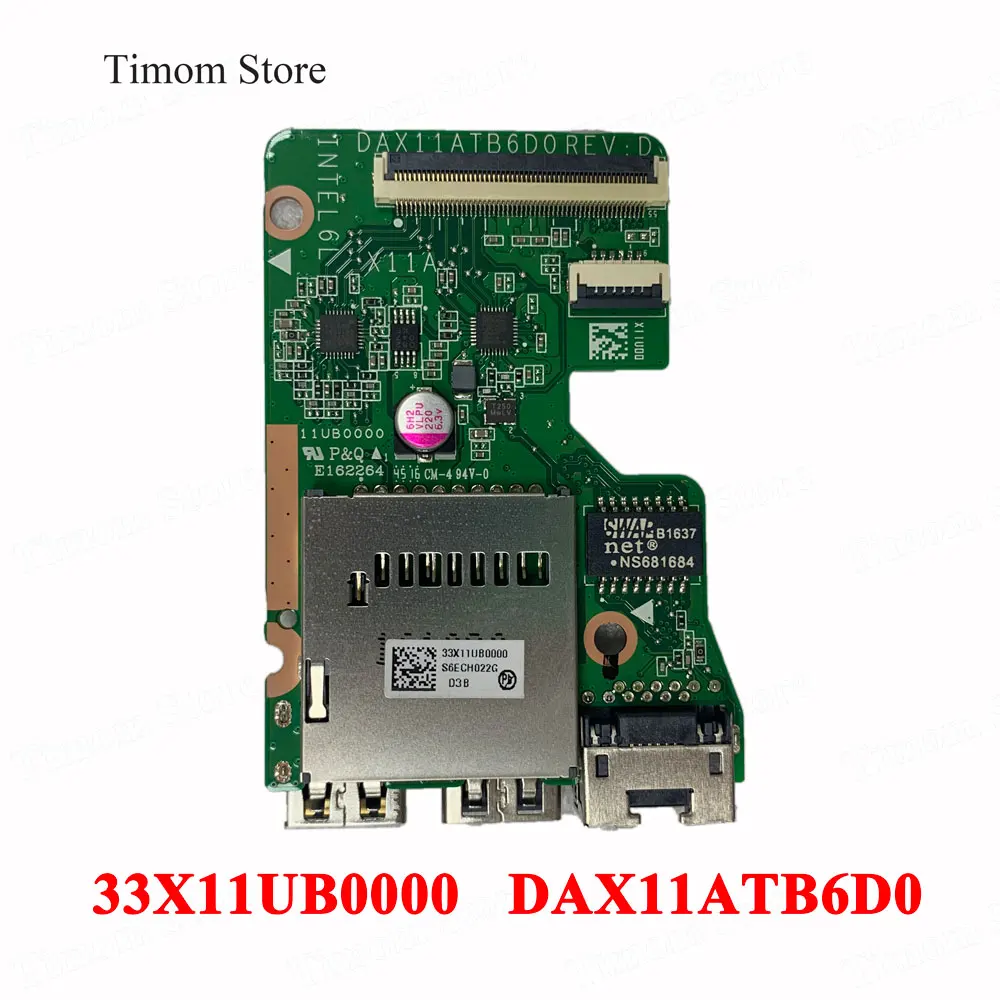

for HP PAVILION 17-G 15-AN 15-BS 15-A 15-AB 15-AB254SA USB LAN Network Card Reader Boards OEM 815973-001 33X11UB0000 DAX11ATB6D0