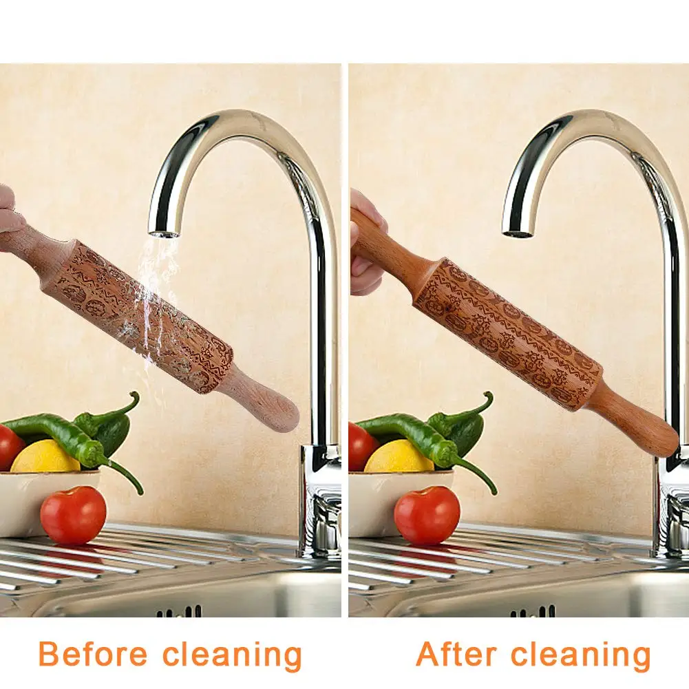 14 дюймовое тиснение на Хэллоуин Скалка Для Выпекания печенья лапши печенье