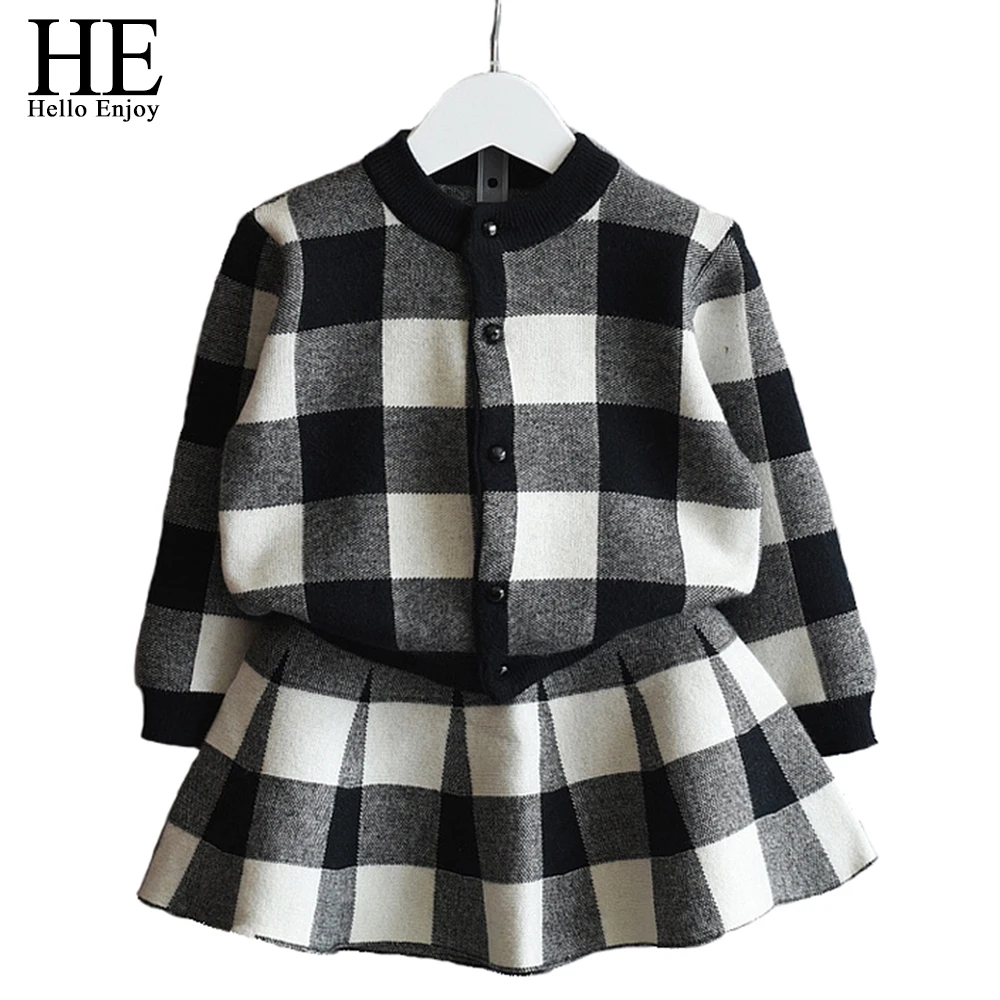 HE Hello Enjoy/детская одежда зимние детские комплекты шерстяное пальто с длинными