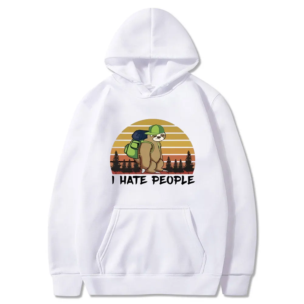 

I Hate People Camping BearMen Unisex Hoodies Sweatshirts Harajuku Hoodie Sweatshirt Hoodie Men Women Retro Hiking Lovers