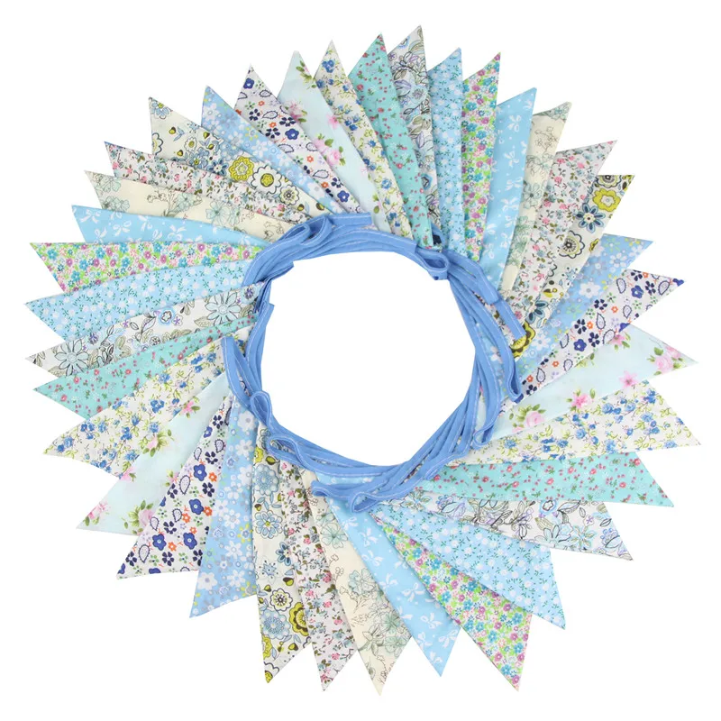 36 флагов 10м цветочного хлопкового полотна для вывесок, гирлянд, баннеров на свадьбу, вечеринку на открытом воздухе, самодельные украшения для дома и ремесла.