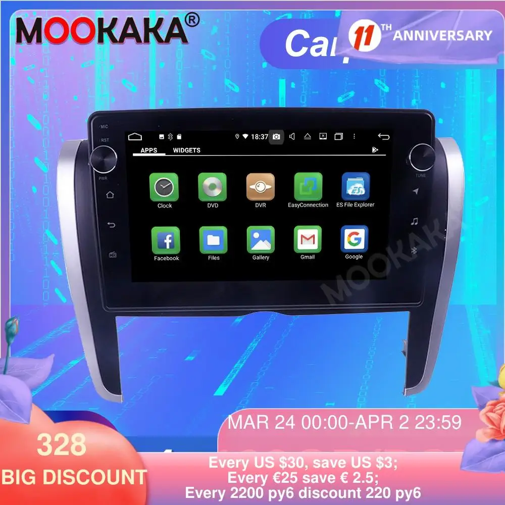 

FOR Toyota Allion 2007-2015 Android10.0 4GB+128GB ROM Tesla Screen Car Multimedia Player GPS Navigation Auto Stereo Head unit