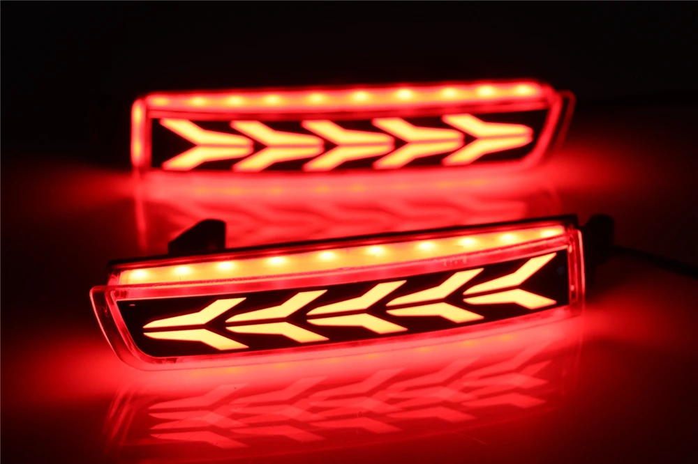 CSCSNL из 2 предметов автомобиля светодиодный задний бампер отражатель тормоз