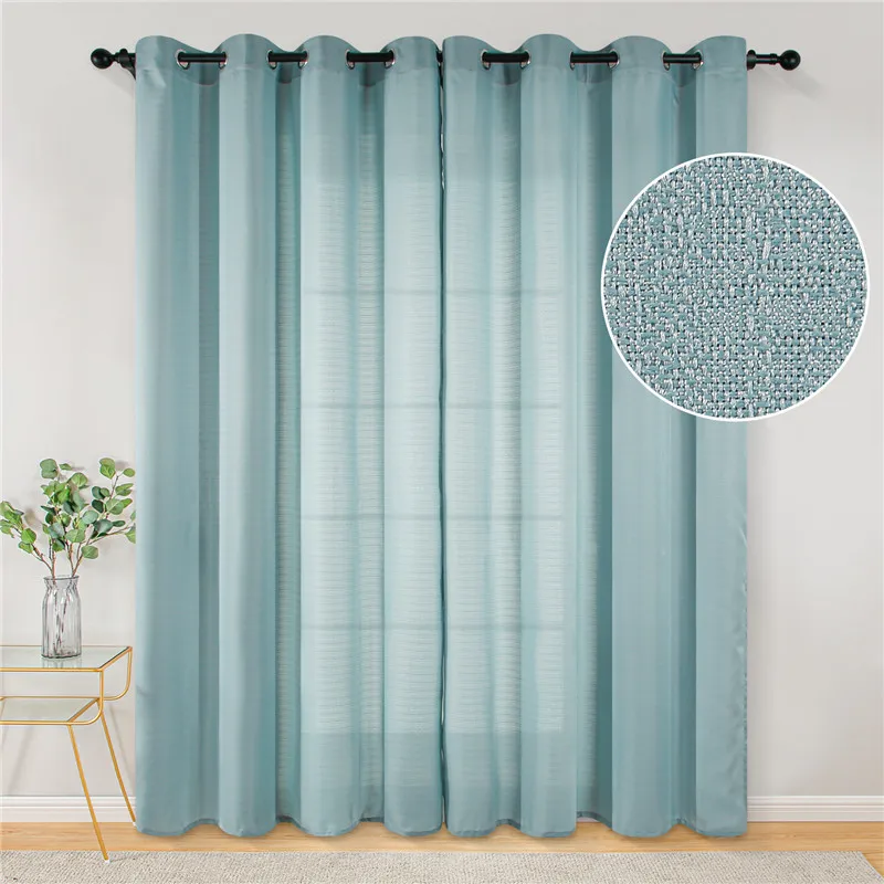 

Topfinel Solid Bedroom curtains for living room Curtains for window Kitchen Modern Window Treatments Voile Curtain Custom Made