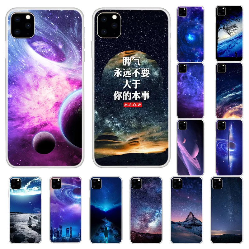 Тонкий силиконовый чехол для iPhone 11 Pro 11Pro ProMax 2019 5 8 Fundas Звездный мягкий XR X XS Max 6 6s 7