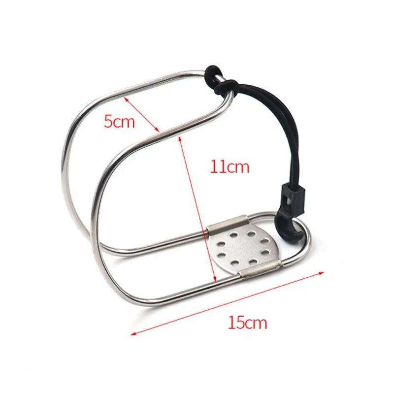 

Marine Stainless Steel Horseshoe Lifebuoy Bracket Life Buoys Ring Holder