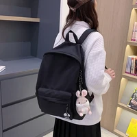 backpack women free shipping for travel fashion waterproof large capacity sac pocket rabbit solid unsex 2022 girl backpack purse