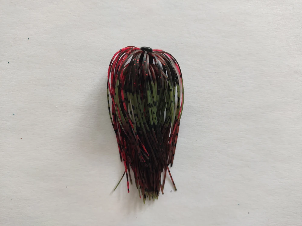 

6pcs Silicone Jig Skirts Fishing Bait Accessories Wire Fishing Lure DIY Spinnerbait Buzzbait Spoon Squid Skirt Replacement DC21