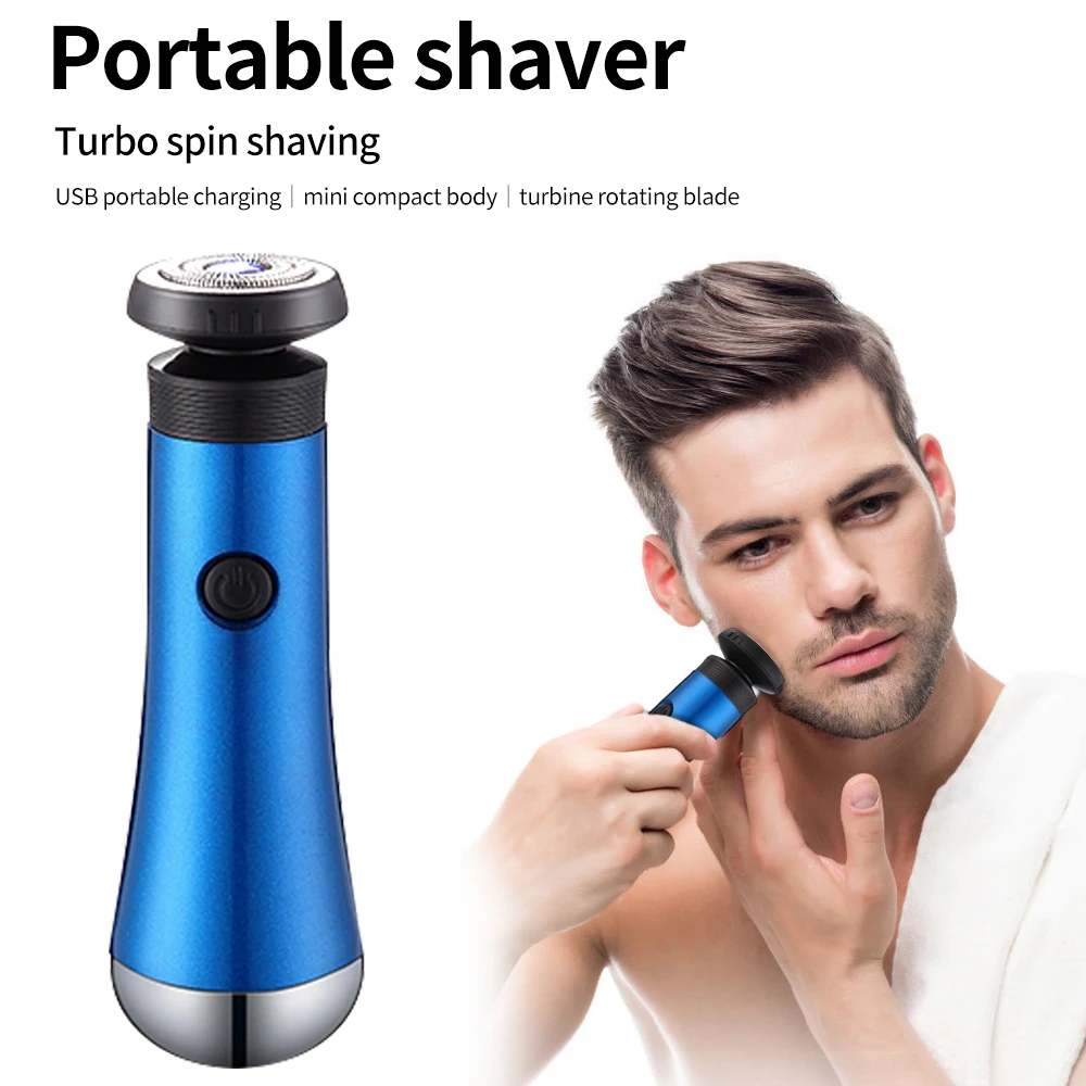 

Mini Electric Shaver for Men Portable Electric Razor Beard Knife USB Charging Men's Shavers With Nose Hair Trimmer
