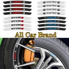 4 шт., автомобильные наклейки из углеродного волокна для Audis Sline TT A6 C6 C5 C7 A5 A4 A3 8P A8 A2 A1 Q3 Q5 Q7