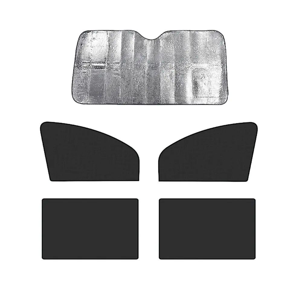 Автомобильный солнцезащитный козырек черный сетчатый боковой блок