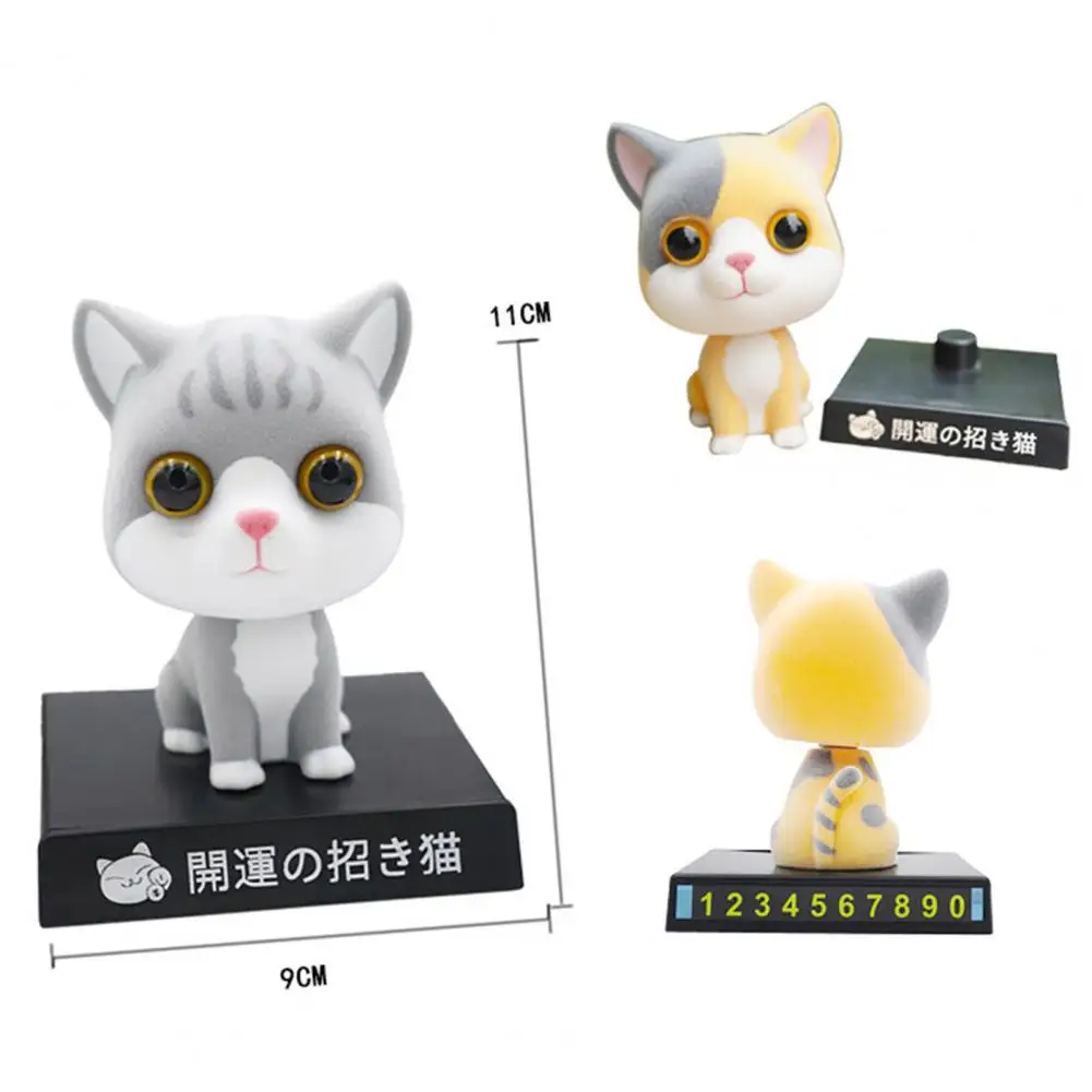 Милая кошка Вибрирующая голова кукла держатель сотового телефона украшение