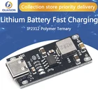 Высоковольтный USB-вход Type-C, 3A, полимерная Тройная литиевая батарея, плата быстрой зарядки IP2312, режим CCCV, от 5 В до 4,2 в