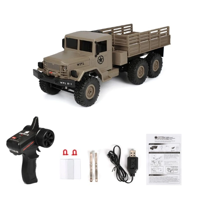 1:16 масштаб Электрический шестиколесный привод 6WD военный грузовик 2 4G пульт