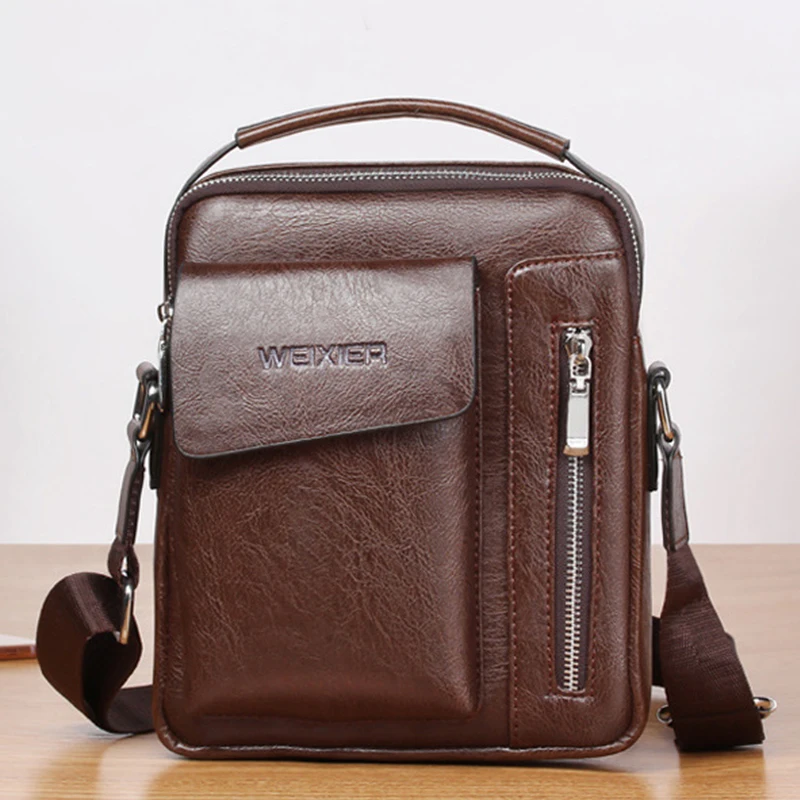

Casual Men Shoulder Bag Vintage Crossbody Bags High Quality Male Bag Leather Handbag Men Messenger Bags City Bag Belt Bag //