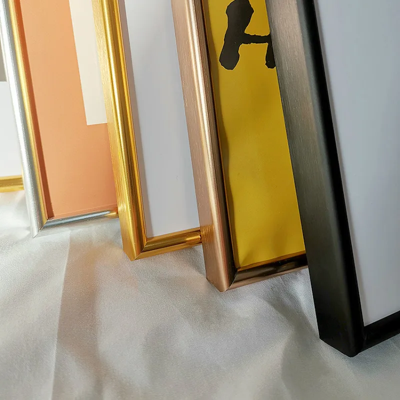 

Luxury Aluminium Painting Frame Stand Modern Nordic Picture Gold Frame Photo Display Quadros Decorativos Home Decor DE50XHK