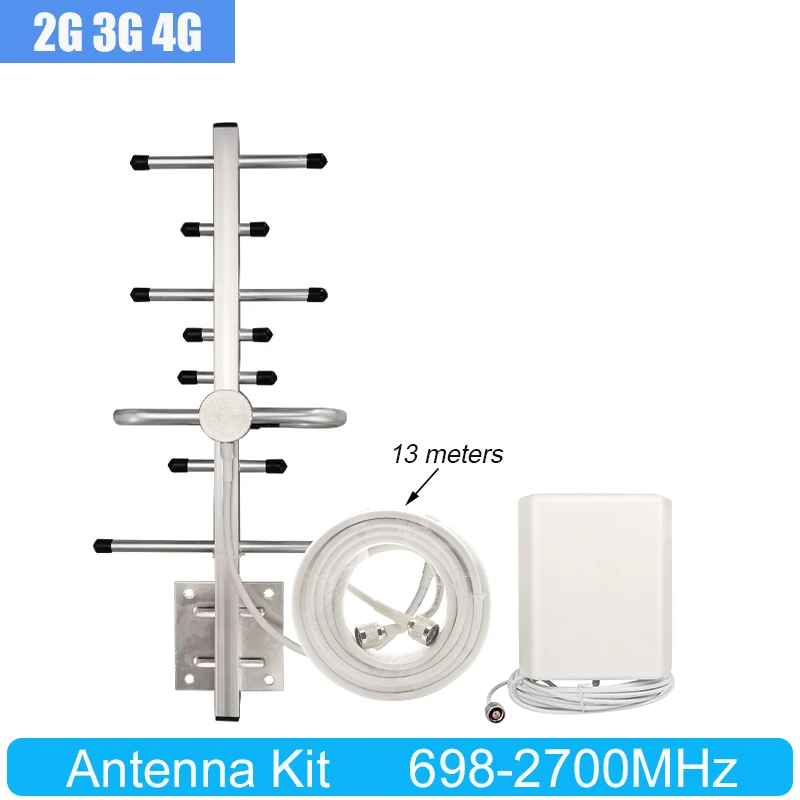Усилитель сигнала 2G 3G 4G LTE комплект антенн для ретранслятора уличная антенна 10